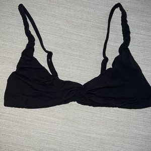 Skims Black Crossed Bralette
